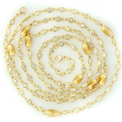 Zirconia Twist Multi-way Chain by Kury - Available at SHOPKURY.COM. Free Shipping on orders over $200. Trusted jewelers since 1965, from San Juan, Puerto Rico.