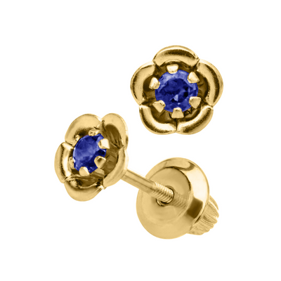 September Sapphire Birthstone Earrings by Kury - Available at SHOPKURY.COM. Free Shipping on orders over $200. Trusted jewelers since 1965, from San Juan, Puerto Rico.