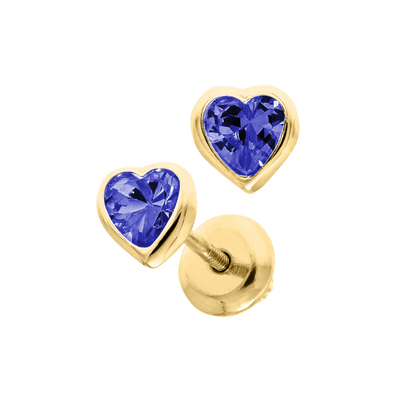 September Heart Dark Blue Birthstone Earrings by Kury - Available at SHOPKURY.COM. Free Shipping on orders over $200. Trusted jewelers since 1965, from San Juan, Puerto Rico.