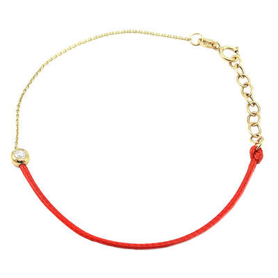Half and Half Red Cord Bezel Diamond Bracelet by Kury - Available at SHOPKURY.COM. Free Shipping on orders over $200. Trusted jewelers since 1965, from San Juan, Puerto Rico.