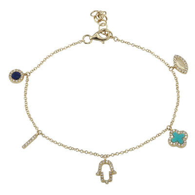 Lucky Charms 14K Bracelet by Kury - Available at SHOPKURY.COM. Free Shipping on orders over $200. Trusted jewelers since 1965, from San Juan, Puerto Rico.