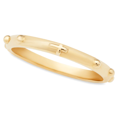 Rosary Ring 14K by Kury - Available at SHOPKURY.COM. Free Shipping on orders over $200. Trusted jewelers since 1965, from San Juan, Puerto Rico.