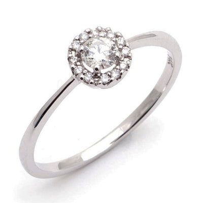 .25ct Round Cut Diamond Ring by Kury Bridal - Available at SHOPKURY.COM. Free Shipping on orders over $200. Trusted jewelers since 1965, from San Juan, Puerto Rico.