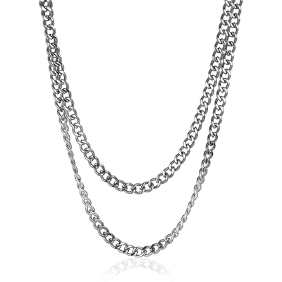 5.5mm Double Layer Curb Chain by Italgem - Available at SHOPKURY.COM. Free Shipping on orders over $200. Trusted jewelers since 1965, from San Juan, Puerto Rico.