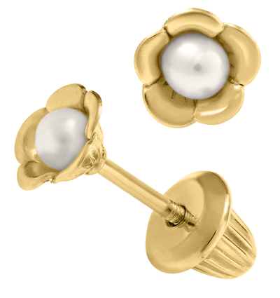 Flower Pearl Earrings by Kury - Available at SHOPKURY.COM. Free Shipping on orders over $200. Trusted jewelers since 1965, from San Juan, Puerto Rico.