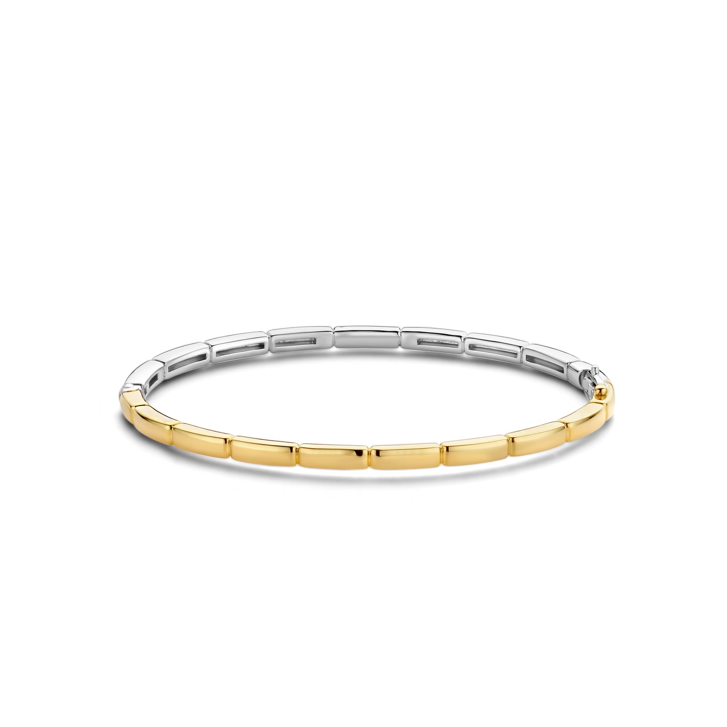 Link Golden Bangle Bracelet by Ti Sento - Available at SHOPKURY.COM. Free Shipping on orders over $200. Trusted jewelers since 1965, from San Juan, Puerto Rico.