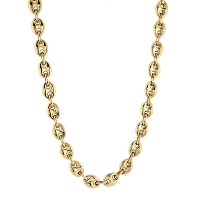 10MM Yellow IP STeel G-ucci Link Chain by Italgem - Available at SHOPKURY.COM. Free Shipping on orders over $200. Trusted jewelers since 1965, from San Juan, Puerto Rico.