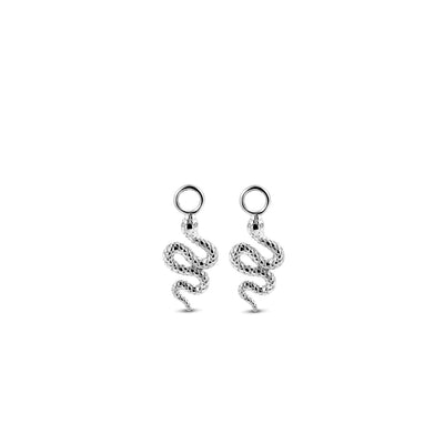 Snake Silver Ear Charms by Ti Sento - Available at SHOPKURY.COM. Free Shipping on orders over $200. Trusted jewelers since 1965, from San Juan, Puerto Rico.