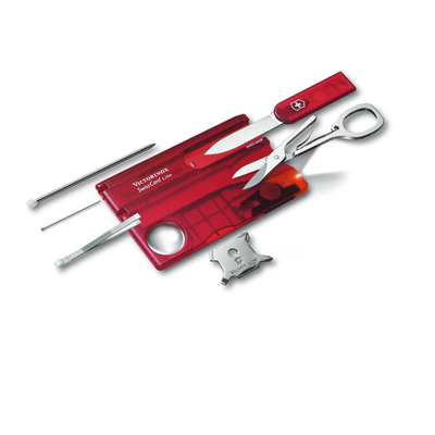 Swisscard lite, ruby translucent by Victorinox Swiss Army - Available at SHOPKURY.COM. Free Shipping on orders over $200. Trusted jewelers since 1965, from San Juan, Puerto Rico.