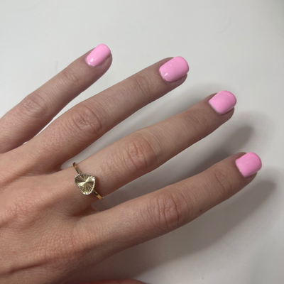 Heart Diamond Cut Ring - SHOPKURY.COM