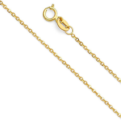 Round Cable Diamond Cut 1MM Chain by Kury - Available at SHOPKURY.COM. Free Shipping on orders over $200. Trusted jewelers since 1965, from San Juan, Puerto Rico.