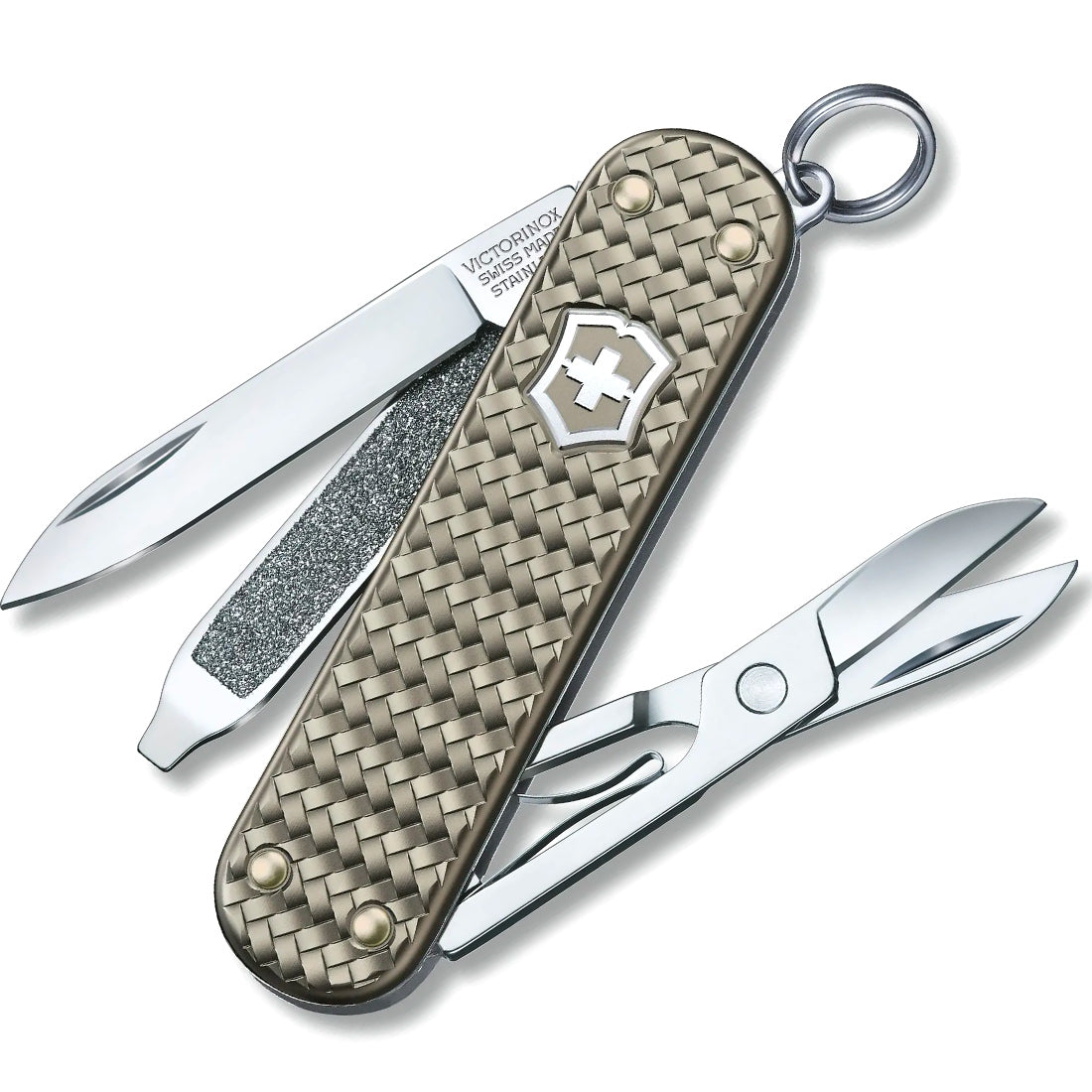 Precious Alox Grey 58mm Knife by Victorinox Swiss Army - Available at SHOPKURY.COM. Free Shipping on orders over $200. Trusted jewelers since 1965, from San Juan, Puerto Rico.