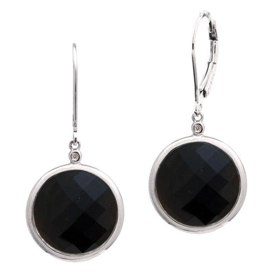 Silver Onyx Earrings by Kury - Available at SHOPKURY.COM. Free Shipping on orders over $200. Trusted jewelers since 1965, from San Juan, Puerto Rico.