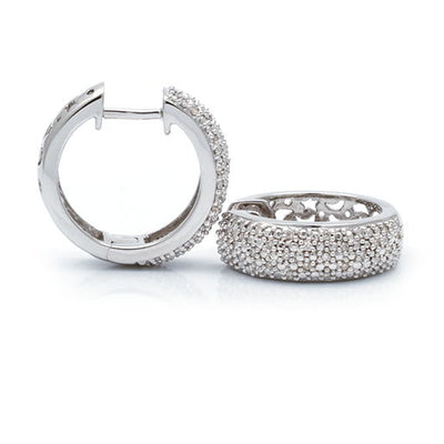 Kury Diamond Huggie Earrings 5.5x20mm by Kury - Available at SHOPKURY.COM. Free Shipping on orders over $200. Trusted jewelers since 1965, from San Juan, Puerto Rico.