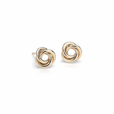Yellow Love Knot Studs by KURY - Available at SHOPKURY.COM. Free Shipping on orders over $200. Trusted jewelers since 1965, from San Juan, Puerto Rico.