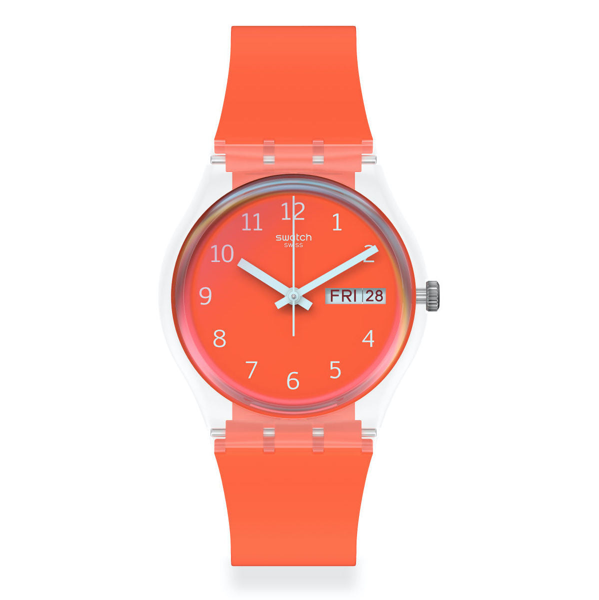 Red Away by Swatch - Available at SHOPKURY.COM. Free Shipping on orders over $200. Trusted jewelers since 1965, from San Juan, Puerto Rico.