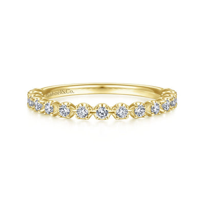 15 Diamond Yellow Gold Ring 14K by Gabriel & Co. - Available at SHOPKURY.COM. Free Shipping on orders over $200. Trusted jewelers since 1965, from San Juan, Puerto Rico.