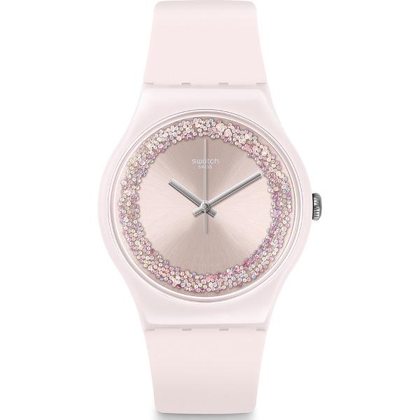 Pink Sparkles by Swatch - Available at SHOPKURY.COM. Free Shipping on orders over $200. Trusted jewelers since 1965, from San Juan, Puerto Rico.
