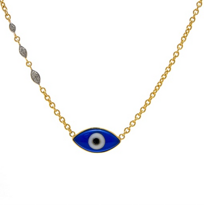 Evil Eye Necklace by Kury - Available at SHOPKURY.COM. Free Shipping on orders over $200. Trusted jewelers since 1965, from San Juan, Puerto Rico.