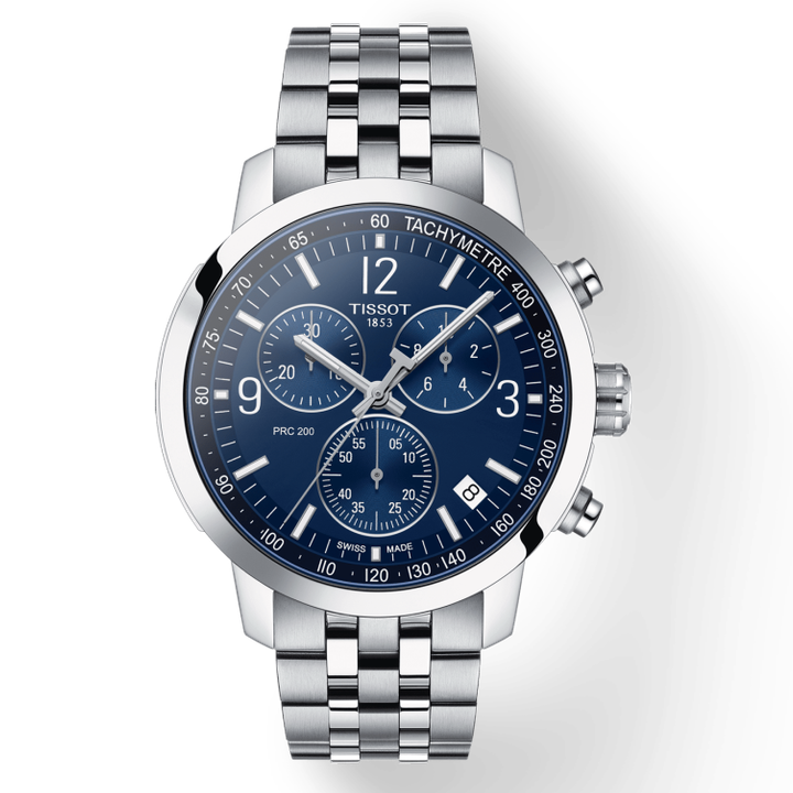 PRC 200 43MM Blue Chrono by Tissot - Available at SHOPKURY.COM. Free Shipping on orders over $200. Trusted jewelers since 1965, from San Juan, Puerto Rico.