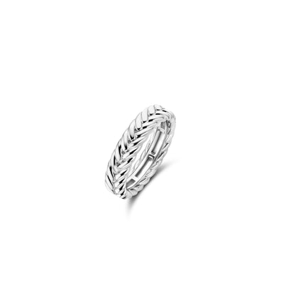 Braid Silver Ring by Ti Sento - Available at SHOPKURY.COM. Free Shipping on orders over $200. Trusted jewelers since 1965, from San Juan, Puerto Rico.