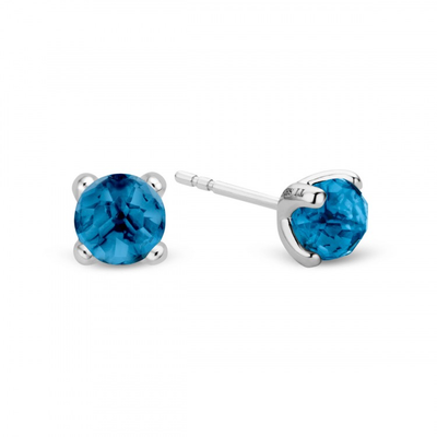 Blue Stud Earrings by Ti Sento - Available at SHOPKURY.COM. Free Shipping on orders over $200. Trusted jewelers since 1965, from San Juan, Puerto Rico.