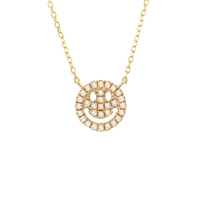 Smiley Face Diamond Necklace by Kury - Available at SHOPKURY.COM. Free Shipping on orders over $200. Trusted jewelers since 1965, from San Juan, Puerto Rico.