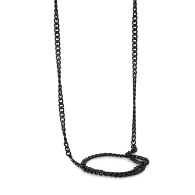 3.3mm Black Matte Curb Chain by Italgem - Available at SHOPKURY.COM. Free Shipping on orders over $200. Trusted jewelers since 1965, from San Juan, Puerto Rico.