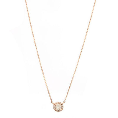 Diamond Halo Necklace 14K by Kury - Available at SHOPKURY.COM. Free Shipping on orders over $200. Trusted jewelers since 1965, from San Juan, Puerto Rico.