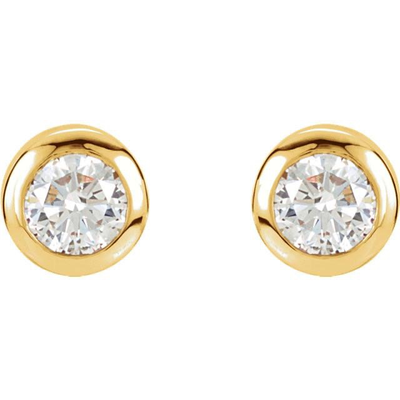 14K Zirconia Stud Earrings by Kury - Available at SHOPKURY.COM. Free Shipping on orders over $200. Trusted jewelers since 1965, from San Juan, Puerto Rico.