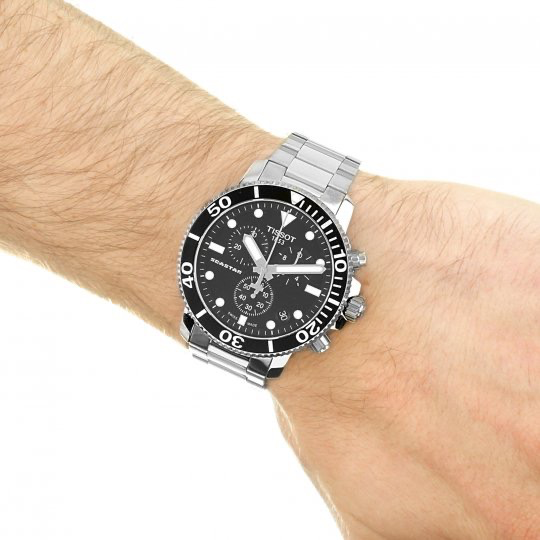 Seastar 1000 Chronograph 45.5mm by Tissot - Available at SHOPKURY.COM. Free Shipping on orders over $200. Trusted jewelers since 1965, from San Juan, Puerto Rico.