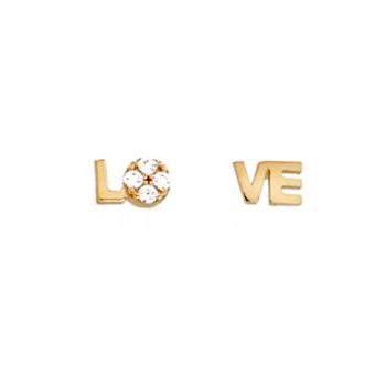 LOVE Mismatch Earrings 14K by Kury - Available at SHOPKURY.COM. Free Shipping on orders over $200. Trusted jewelers since 1965, from San Juan, Puerto Rico.
