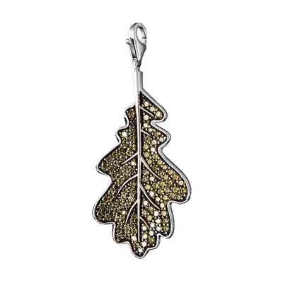 Green Leaf Charm by Thomas Sabo - Available at SHOPKURY.COM. Free Shipping on orders over $200. Trusted jewelers since 1965, from San Juan, Puerto Rico.
