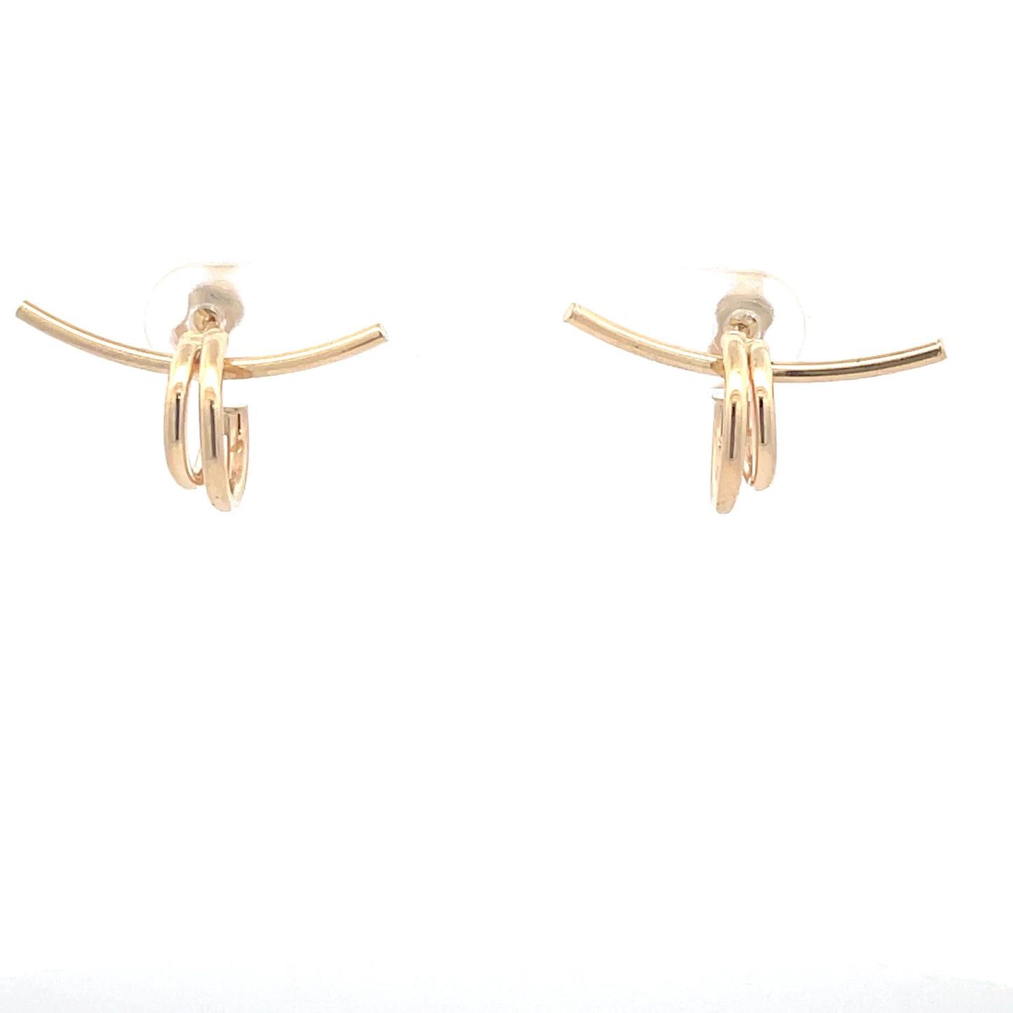 Half Huggie Bar Earrings - SHOPKURY.COM