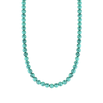 Radiant Turquoise 4mm Beads Necklace by Ti Sento - Available at SHOPKURY.COM. Free Shipping on orders over $200. Trusted jewelers since 1965, from San Juan, Puerto Rico.