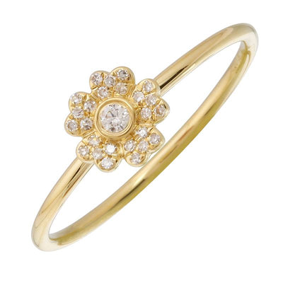 Five Petal Flower Diamond Ring by Kury - Available at SHOPKURY.COM. Free Shipping on orders over $200. Trusted jewelers since 1965, from San Juan, Puerto Rico.