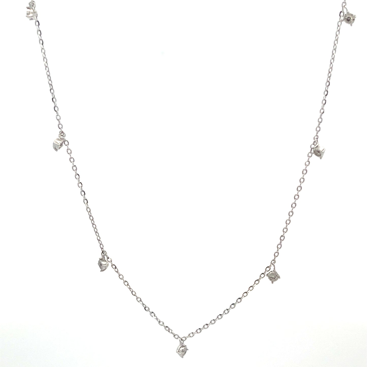 Nine Diamond Dangle Necklace - SHOPKURY.COM