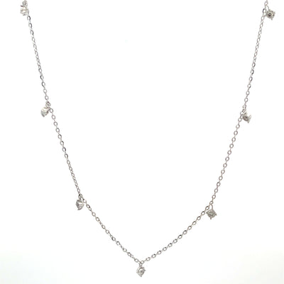 Nine Diamond Dangle Necklace - SHOPKURY.COM