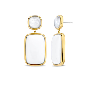 Outspoken White Earrings by Ti Sento - Available at SHOPKURY.COM. Free Shipping on orders over $200. Trusted jewelers since 1965, from San Juan, Puerto Rico.