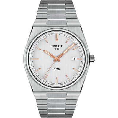 PRX 40250 White/Rose by Tissot - Available at SHOPKURY.COM. Free Shipping on orders over $200. Trusted jewelers since 1965, from San Juan, Puerto Rico.