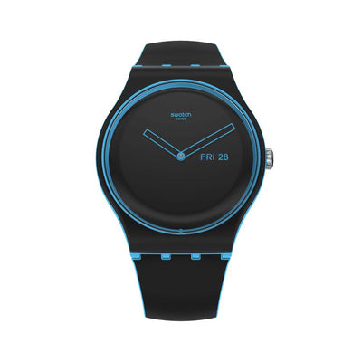 minimal line blue by Swatch - Available at SHOPKURY.COM. Free Shipping on orders over $200. Trusted jewelers since 1965, from San Juan, Puerto Rico.