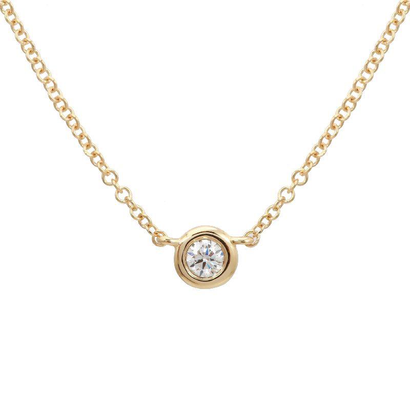 Bezel Diamond .07ct Necklace by Kury - Available at SHOPKURY.COM. Free Shipping on orders over $200. Trusted jewelers since 1965, from San Juan, Puerto Rico.