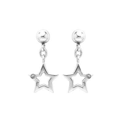 Kids Star Dangle Earrings by Kury - Available at SHOPKURY.COM. Free Shipping on orders over $200. Trusted jewelers since 1965, from San Juan, Puerto Rico.