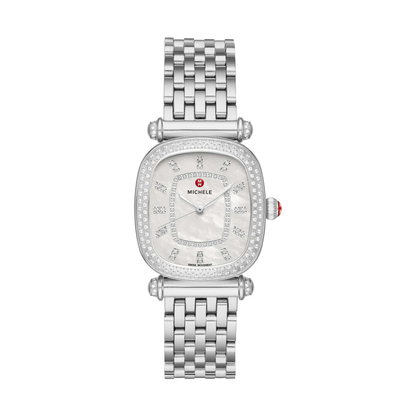 Caber isle Steel Diamonds Watch by Michele - Available at SHOPKURY.COM. Free Shipping on orders over $200. Trusted jewelers since 1965, from San Juan, Puerto Rico.