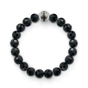 Black Faceted Small Bracelet by Thomas Sabo - Available at SHOPKURY.COM. Free Shipping on orders over $200. Trusted jewelers since 1965, from San Juan, Puerto Rico.