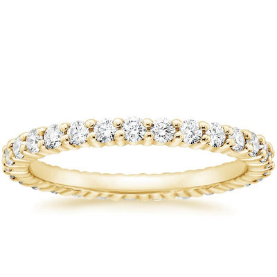 18K Yellow Gold Diamond Eternity Ring by Kury Bridal - Available at SHOPKURY.COM. Free Shipping on orders over $200. Trusted jewelers since 1965, from San Juan, Puerto Rico.