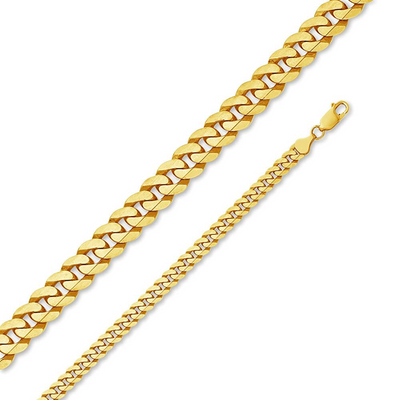 Cuban Flat 6mm Link Chain by Kury - Available at SHOPKURY.COM. Free Shipping on orders over $200. Trusted jewelers since 1965, from San Juan, Puerto Rico.