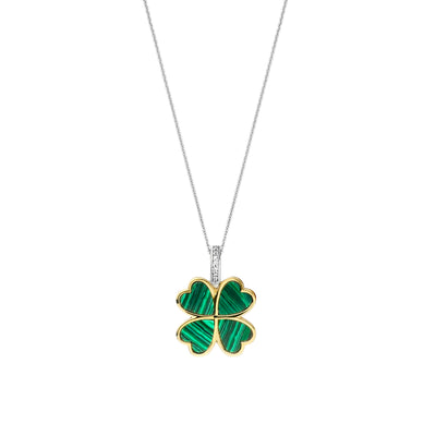 Lucky Shot Clover Necklace by Ti Sento - Available at SHOPKURY.COM. Free Shipping on orders over $200. Trusted jewelers since 1965, from San Juan, Puerto Rico.