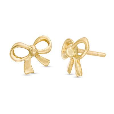 14K Bow Stud Earrings by Kury - Available at SHOPKURY.COM. Free Shipping on orders over $200. Trusted jewelers since 1965, from San Juan, Puerto Rico.