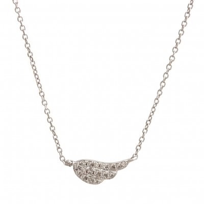 Petit Wing Necklace by Kury - Available at SHOPKURY.COM. Free Shipping on orders over $200. Trusted jewelers since 1965, from San Juan, Puerto Rico.